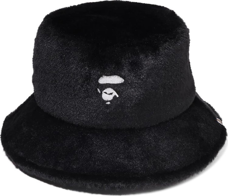BAPE One Point Fur Bucket Hat 'Black'