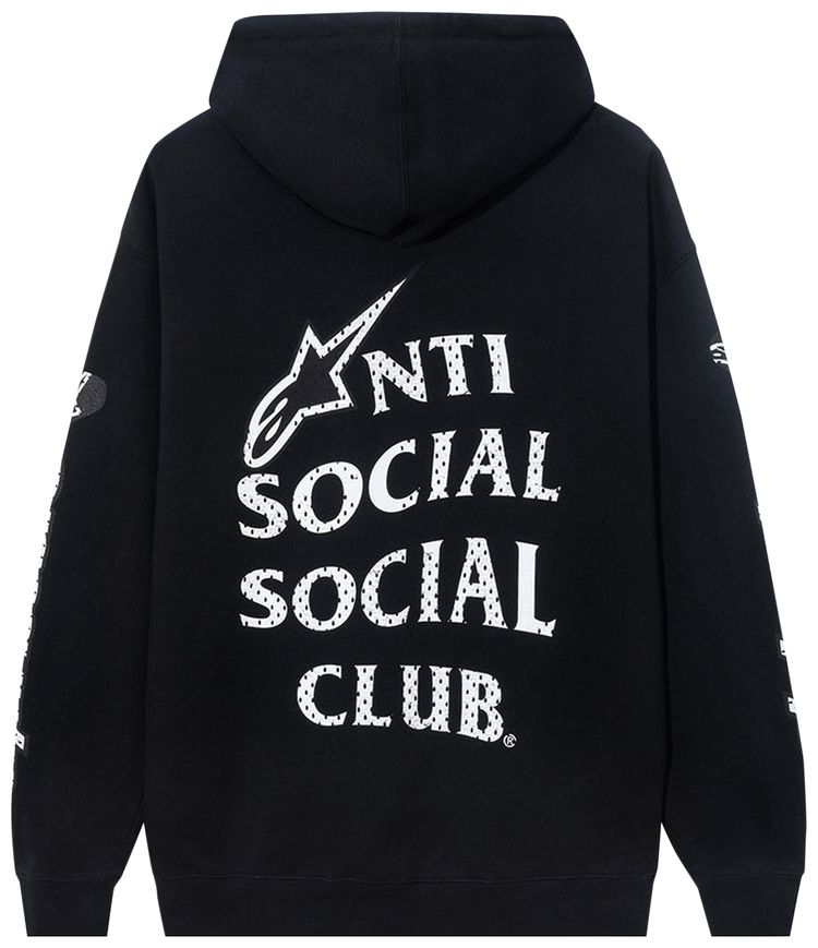 Anti Social Social Club x Alpine Stars Track Hoodie Black
