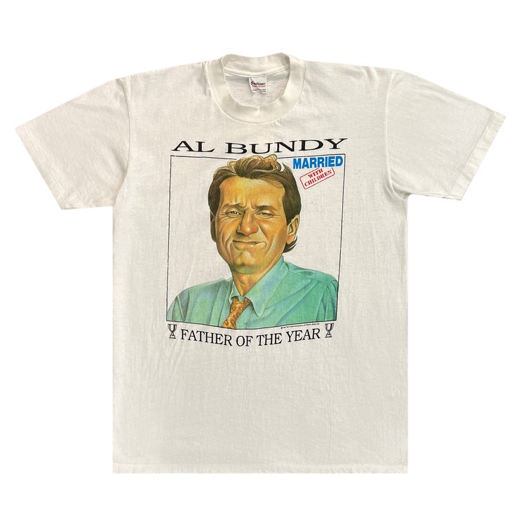Vintage 1987 Al Bundy Father Of The Year Tee 'White'