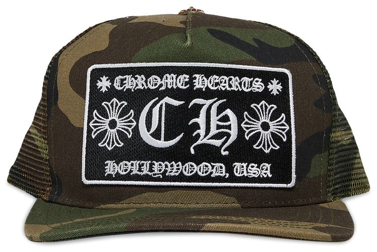 Chrome Hearts Hollywood Trucker Hat Green