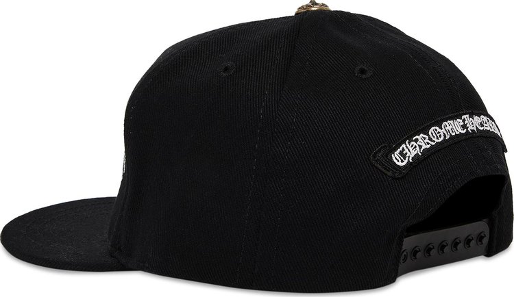 Chrome Hearts Horseshoe Denim Snapback Black