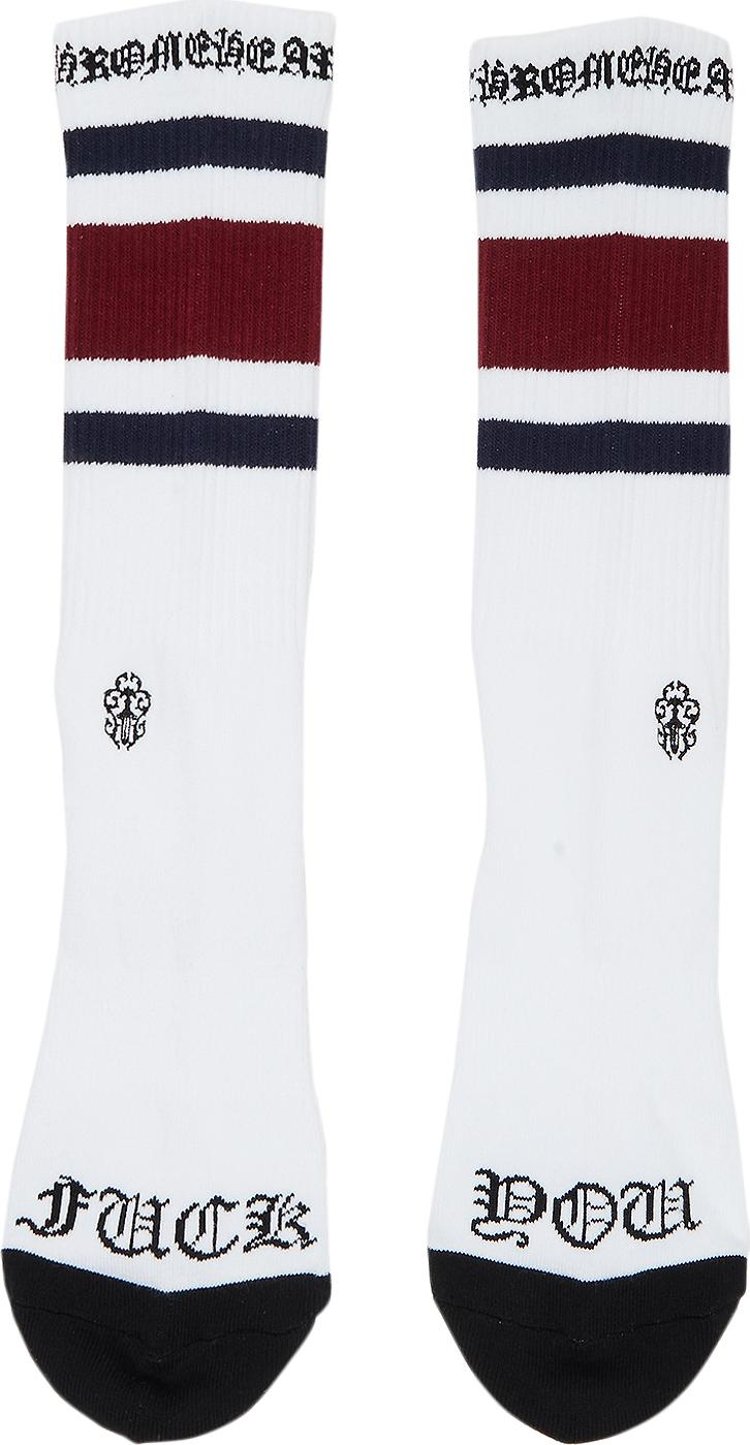 Chrome Hearts Miami Socks 3 Pack White