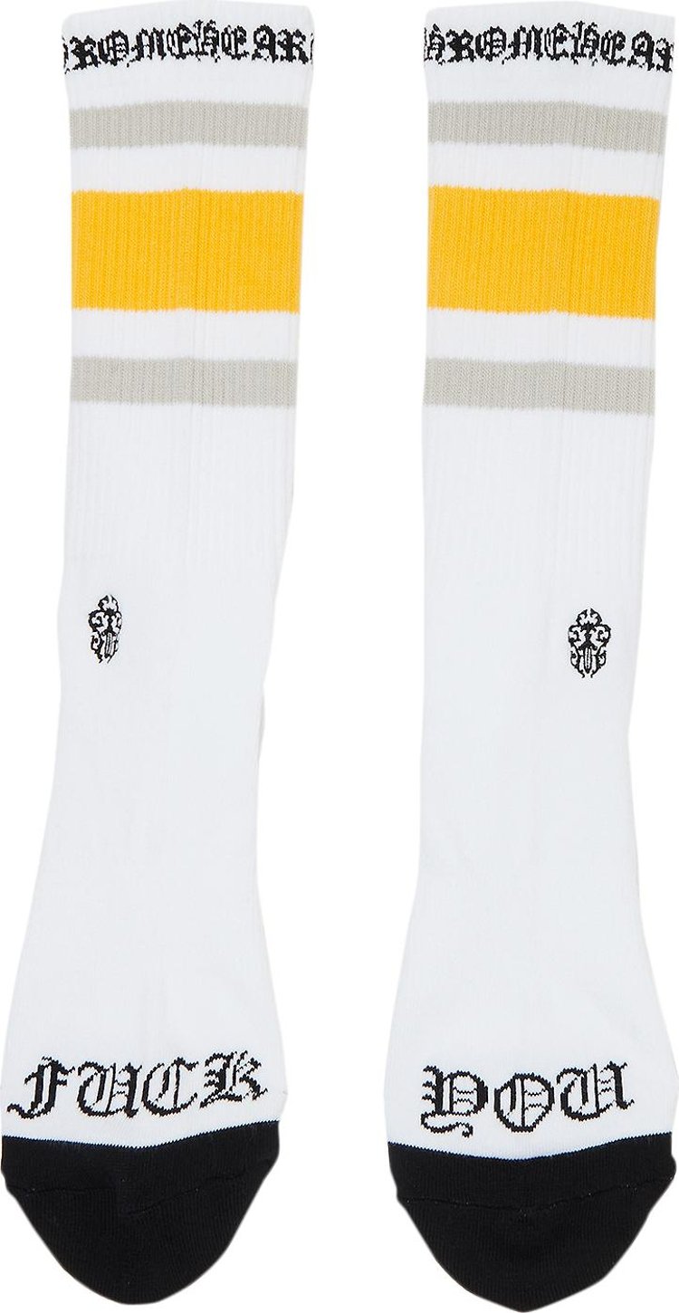 Chrome Hearts Miami Socks 3 Pack White