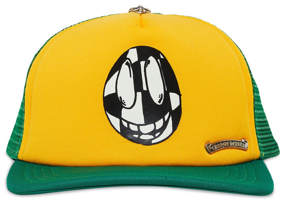 Buy Chrome Hearts x Matty Boy Sex Records Smiley Trucker Hat 'Yellow