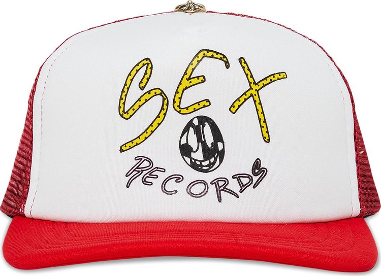 Chrome Hearts x Matty Boy Sex Records Logo Trucker Hat 'White'