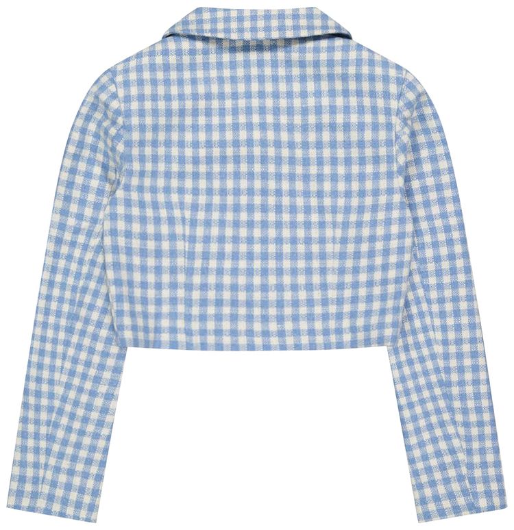 KidSuper Wine Window Pane Jacket BlueWhite