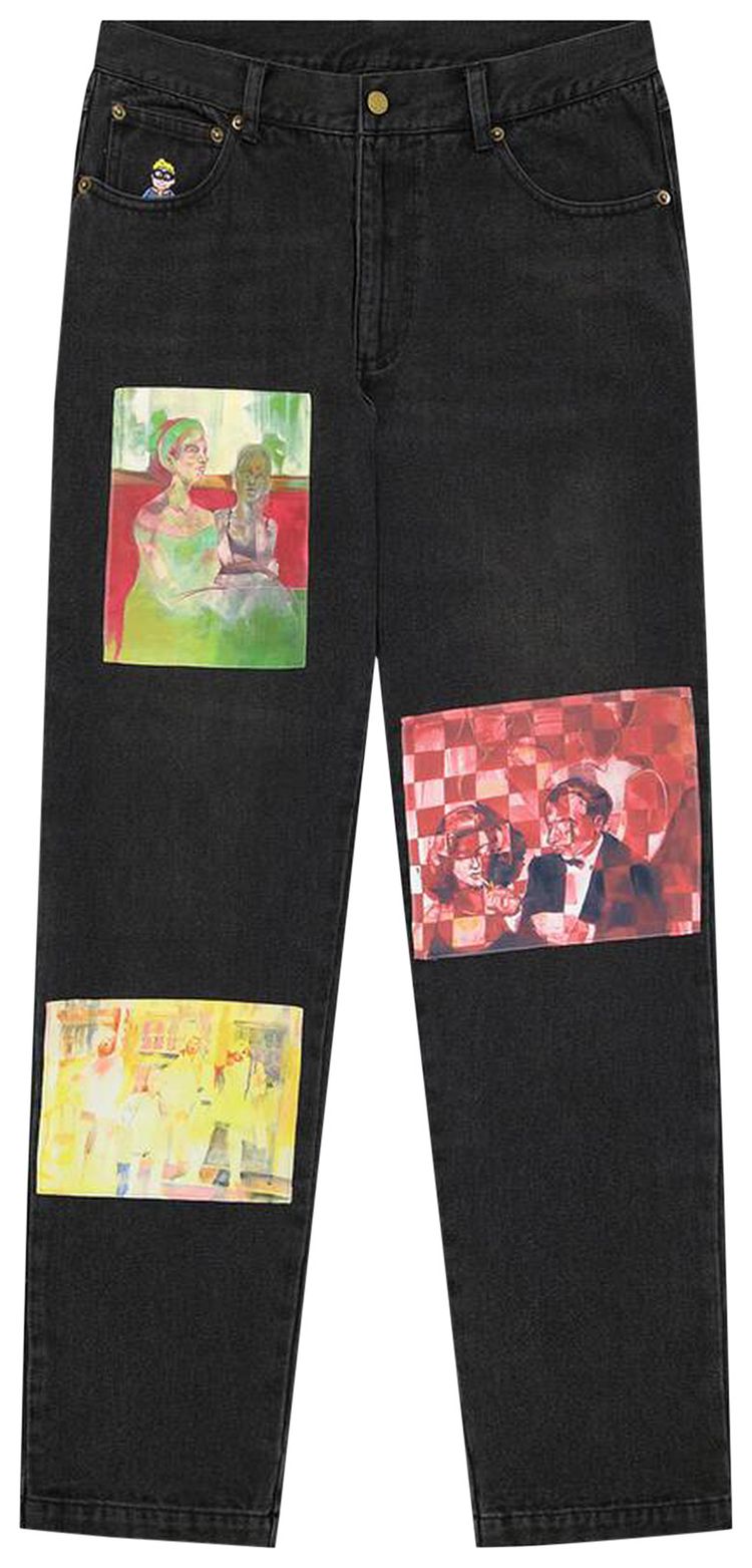 KidSuper Patchwork Denim Black