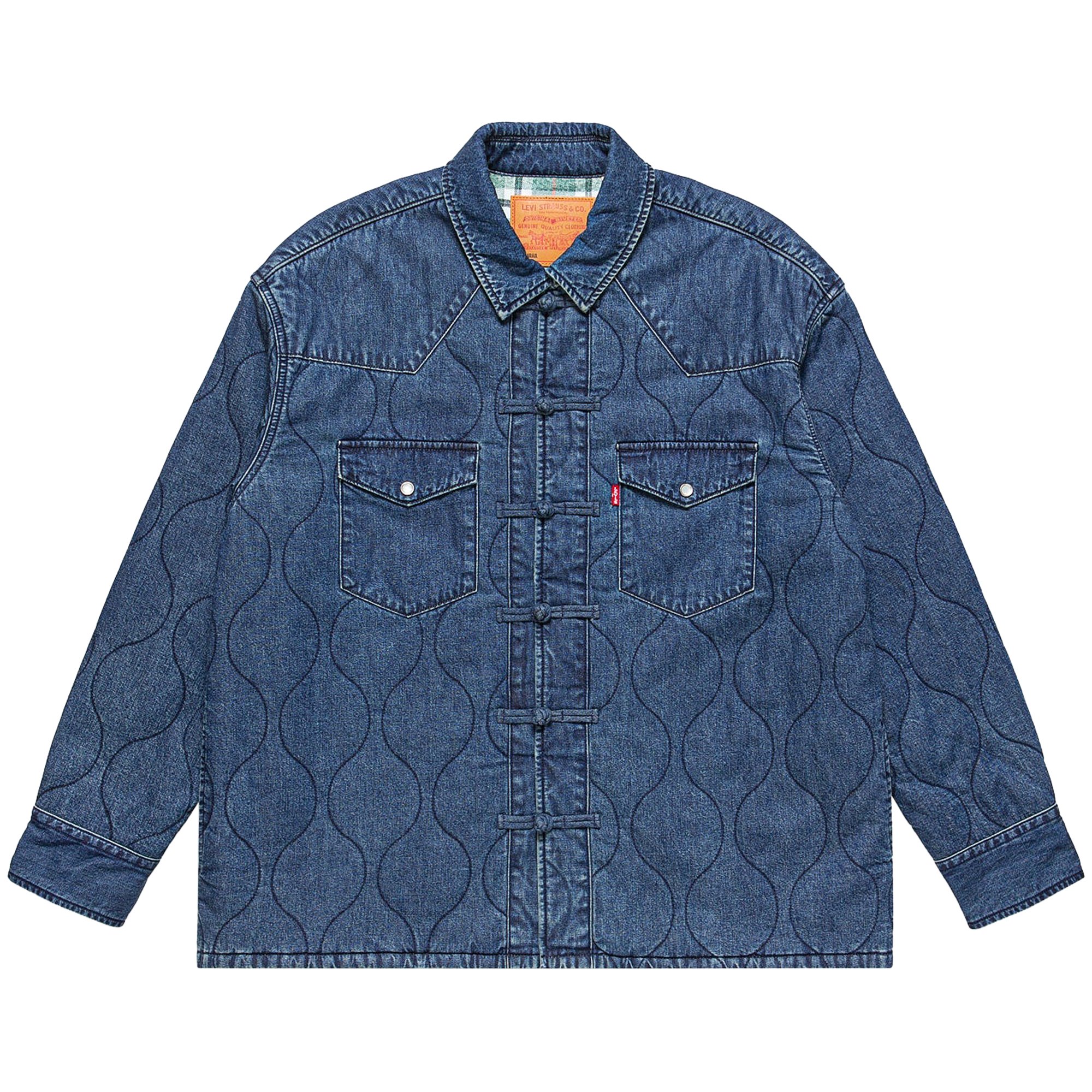 Buy CLOT x Levi's Padded Western Shirt 'Blue' - CLJK23SA5354BL0 ...