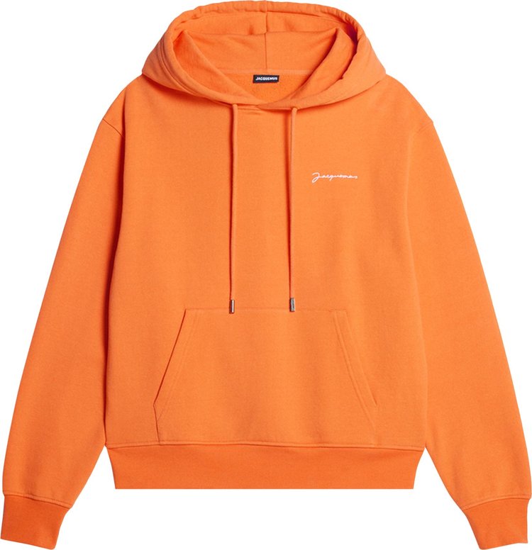 Jacquemus Le Sweatshirt Brode Dark Orange