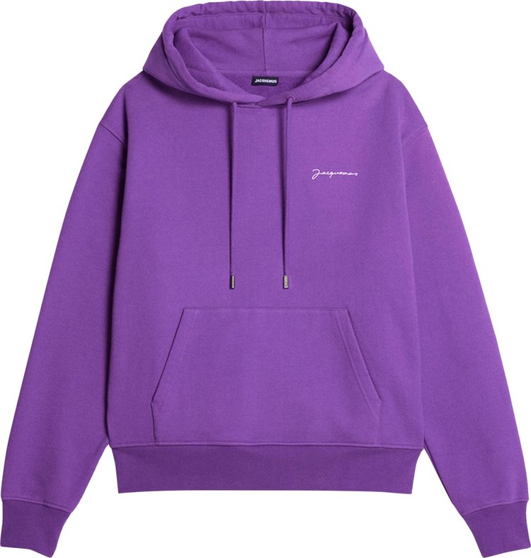 Jacquemus Le Sweatshirt Brodé 'Dark Purple'