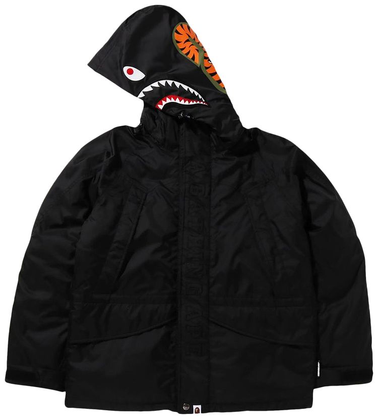 BAPE Shark Snowboard Down Jacket Black