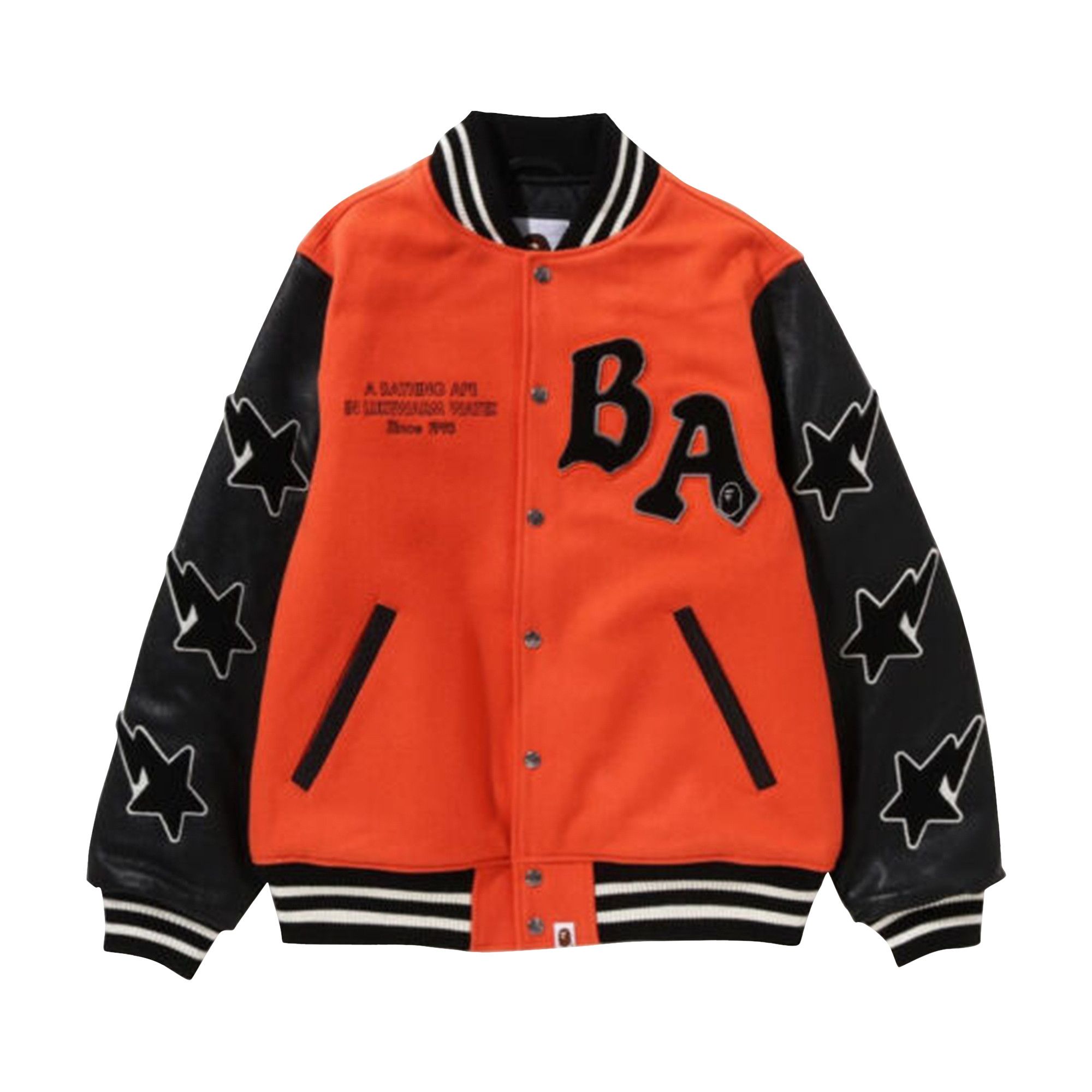 Bape outlet jacket orange