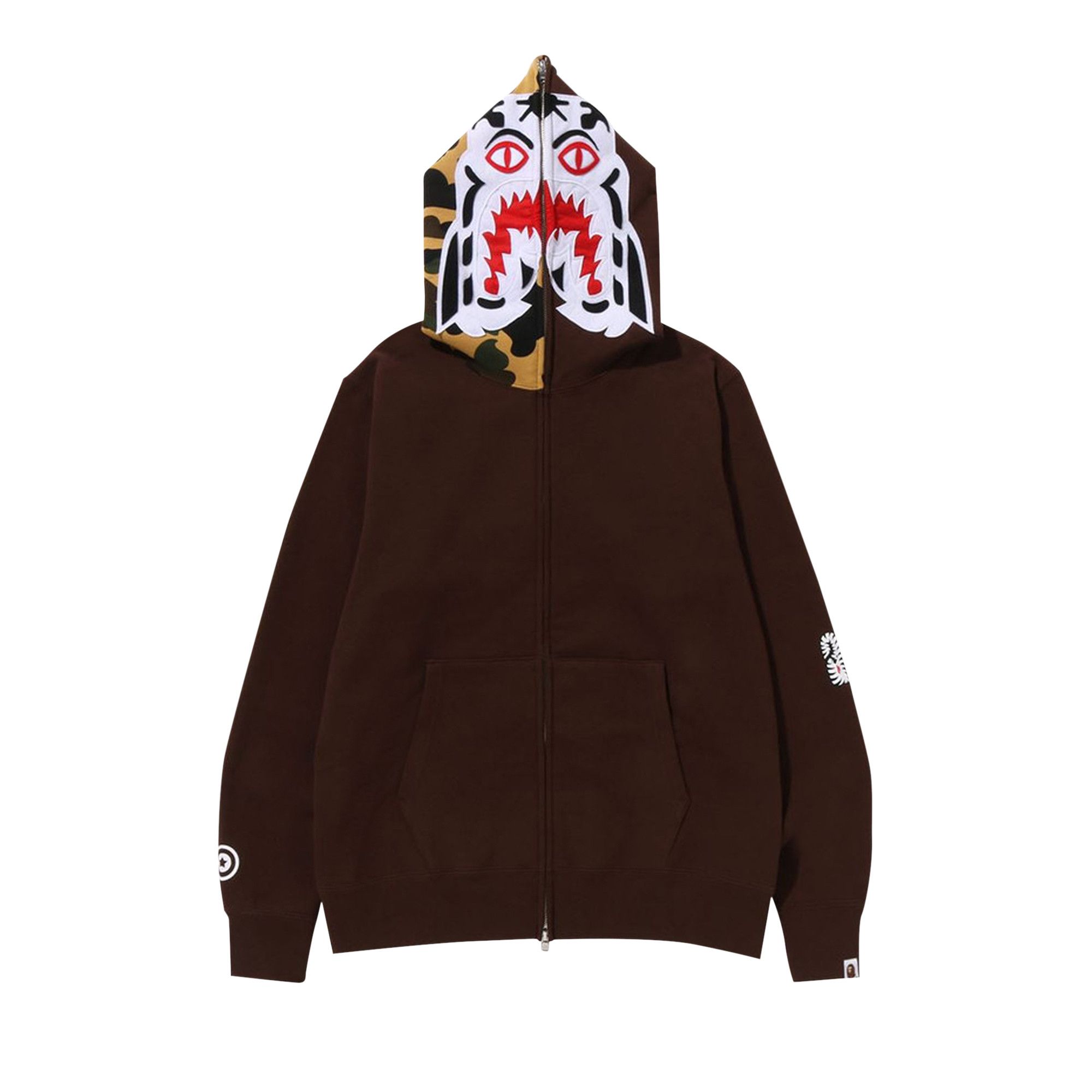 Buy BAPE 1st Camo Tiger Full Zip Hoodie Brown 1J30 115 016 BROWN GOAT AU