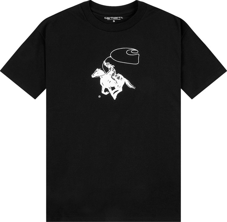 Buy Carhartt WIP Lasso T-Shirt 'Black/White' - I031426 BLAC | GOAT