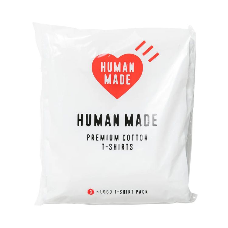 Human Made 3 Pack T Shirt Set White