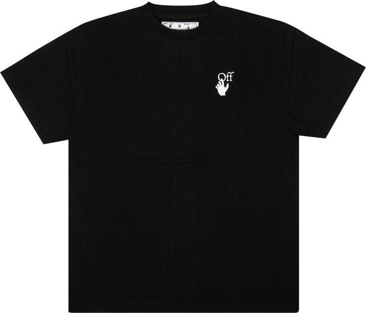 Off-White Cut Here Over Tee 'Black/White'