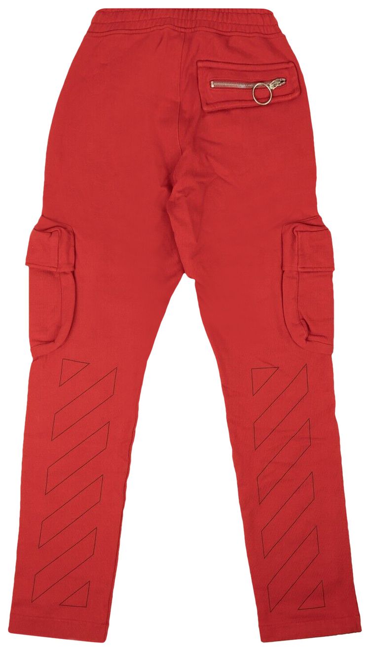 Off White Diag Logo Cargo Sweatpant SambaBlack