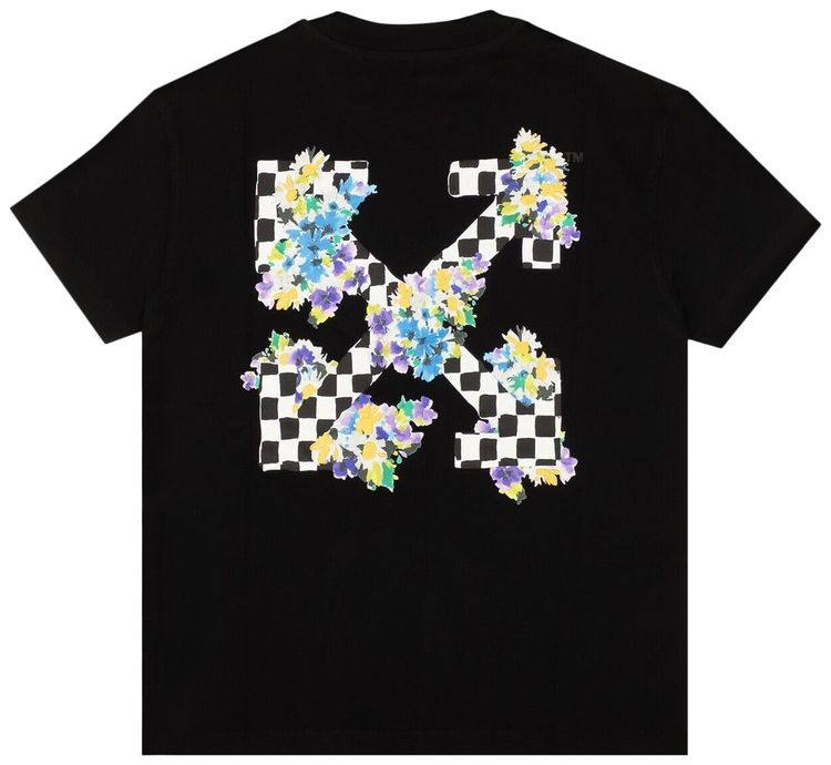 Off White Check Arrows Tee BlackWhite