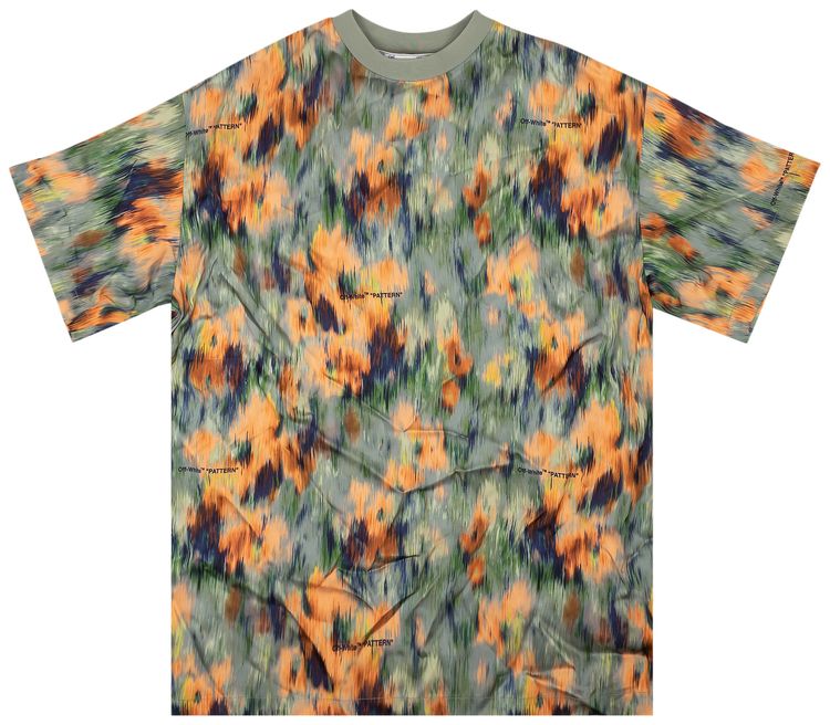 Off White Fluid Chine Snap T Shirt Dress Multicolor