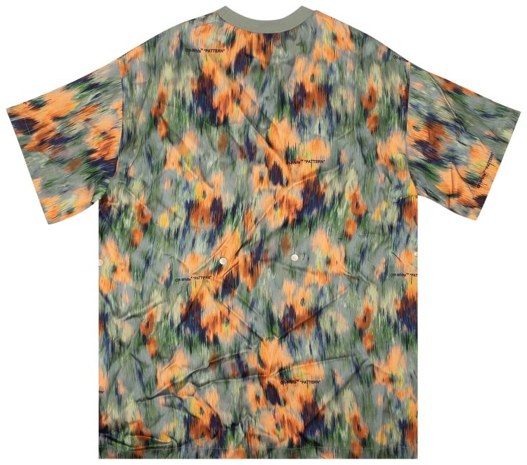 Off White Fluid Chine Snap T Shirt Dress Multicolor