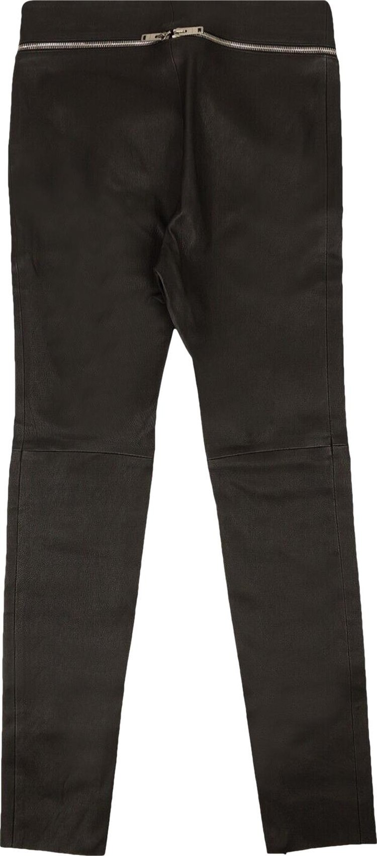 Givenchy Pants In Leather With Zip Details Black