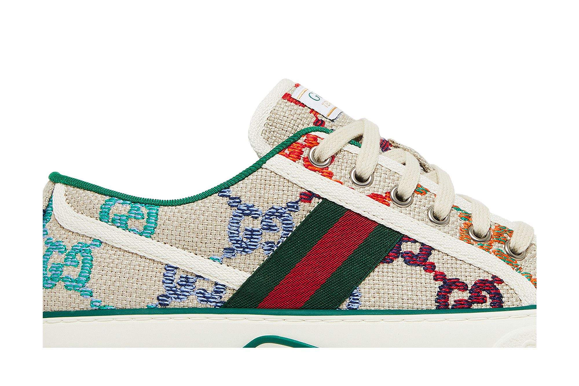 【77Collection Store】 Women's Gucci Tennis 1977 sneaker in beige/ebony original GG