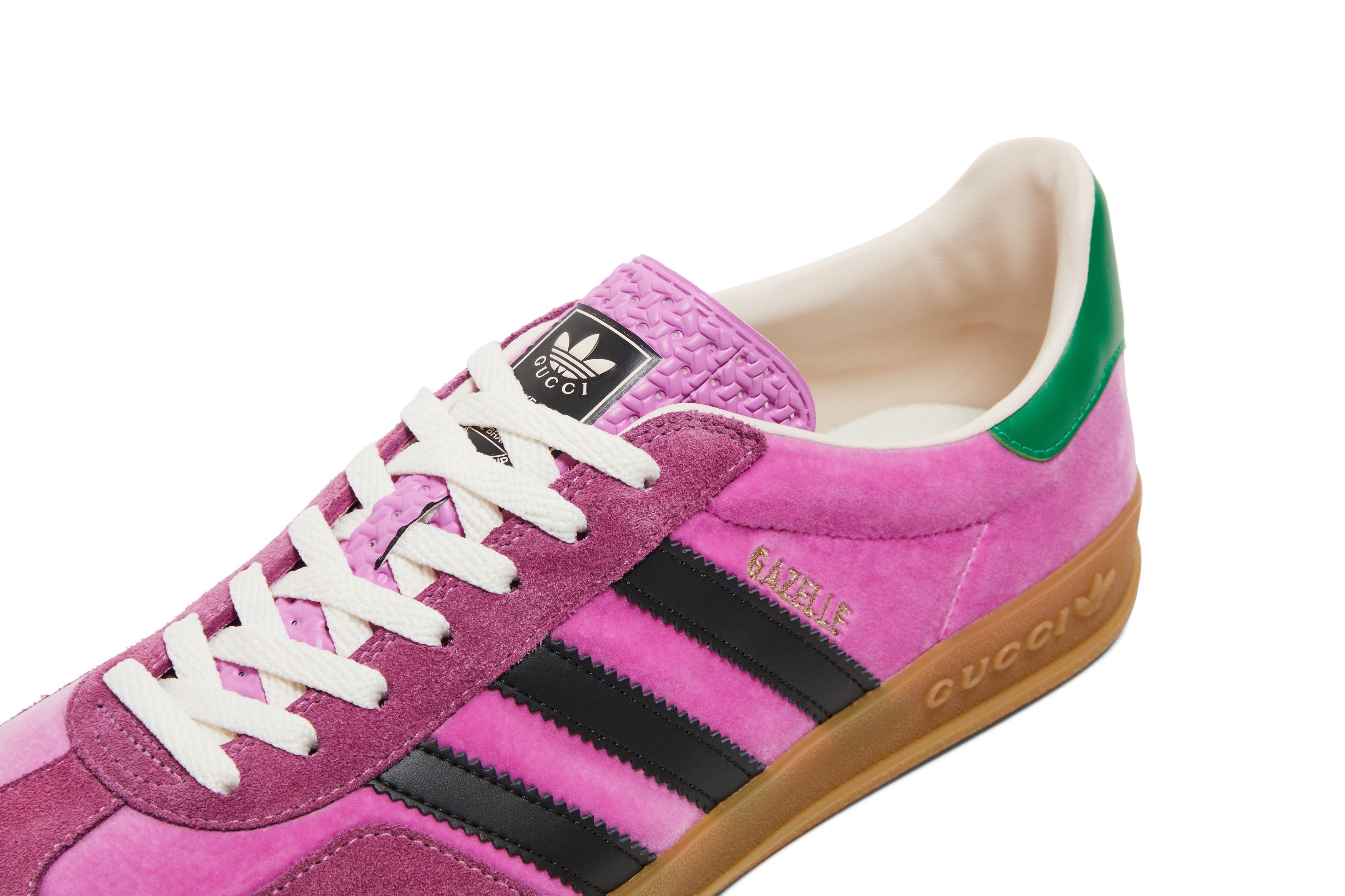 Size 11.0 Adidas x Gucci Wmns Gazelle Pink Velvet