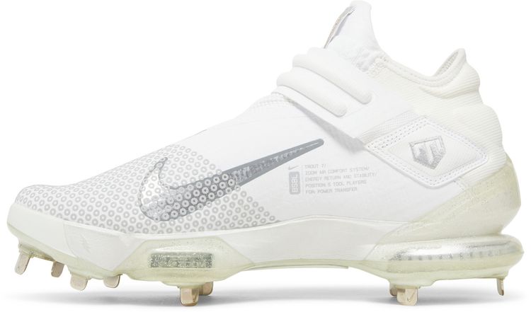 Nike Force Zoom Trout 7 Pro Mid White Metallic Gold