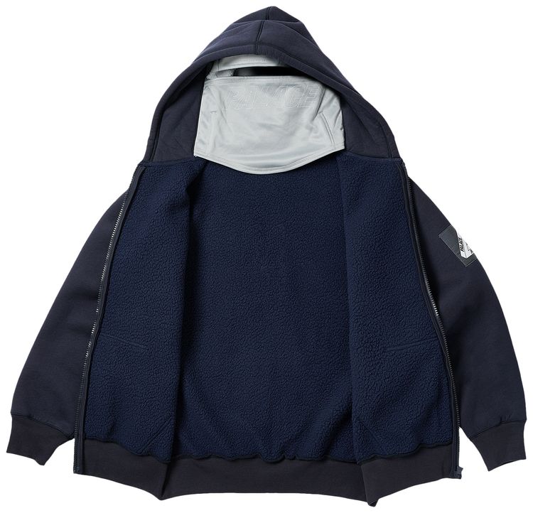 Palace Facemask Shearling Thermal Hood Navy