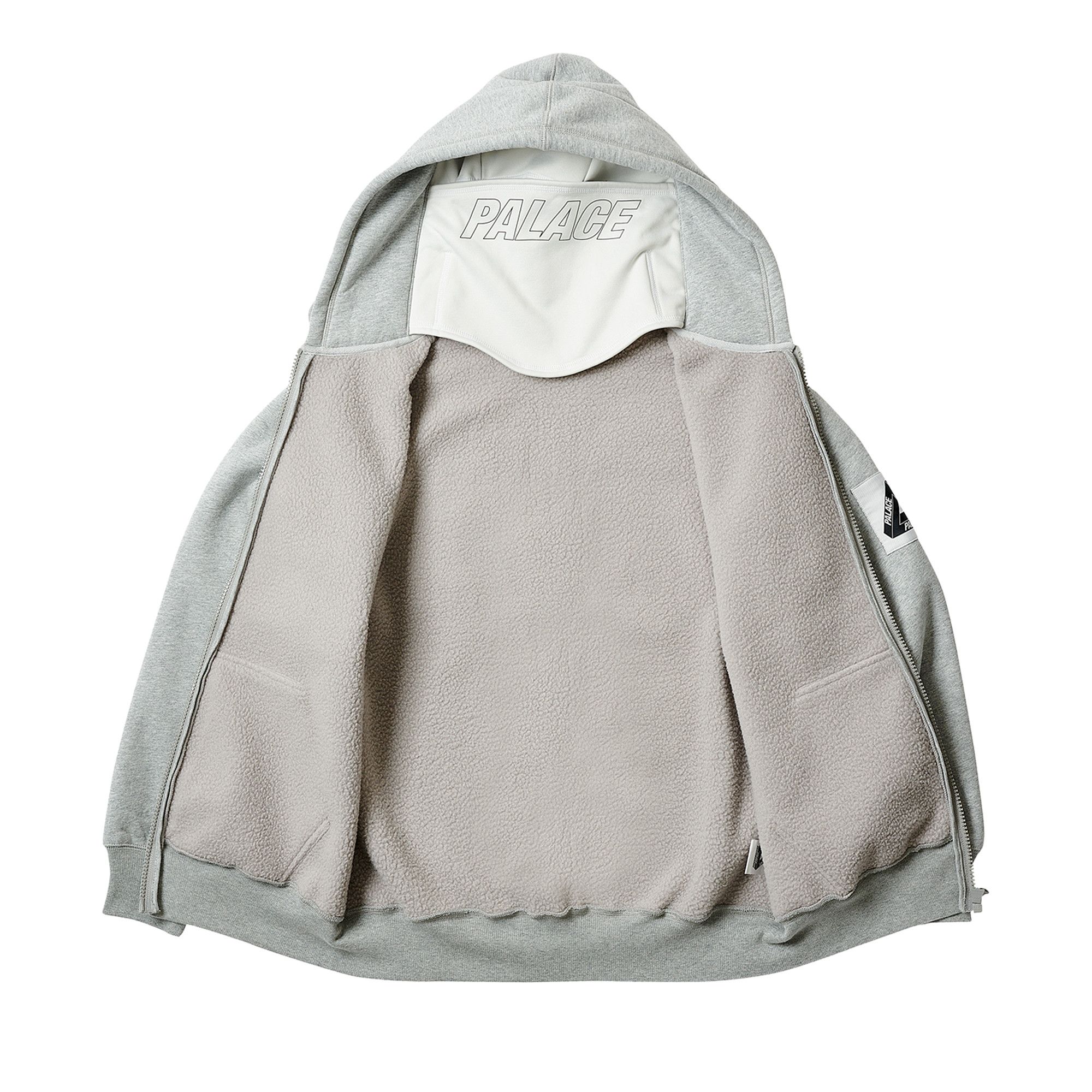 Buy Palace Facemask Shearling Thermal Hood 'Grey' - P23CS204 | GOAT CA
