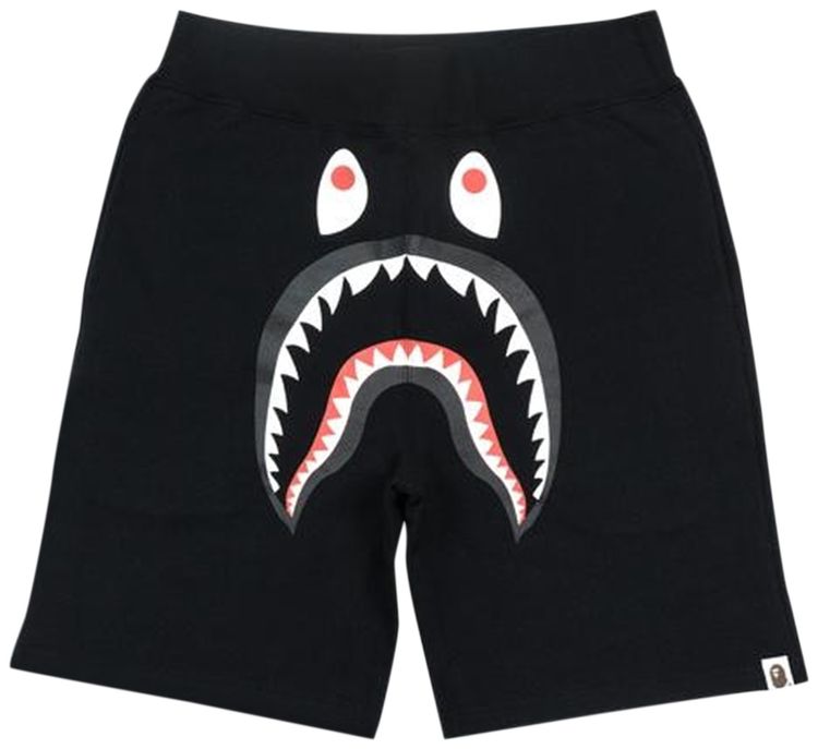 BAPE Shark Sweatshorts Black
