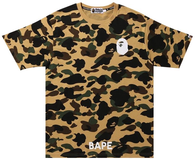 BAPE 1st Camo By A Bathing Ape Tee Yellow