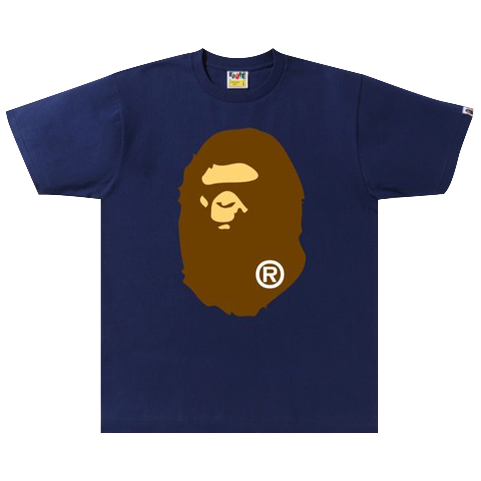 Navy bape hotsell t shirt