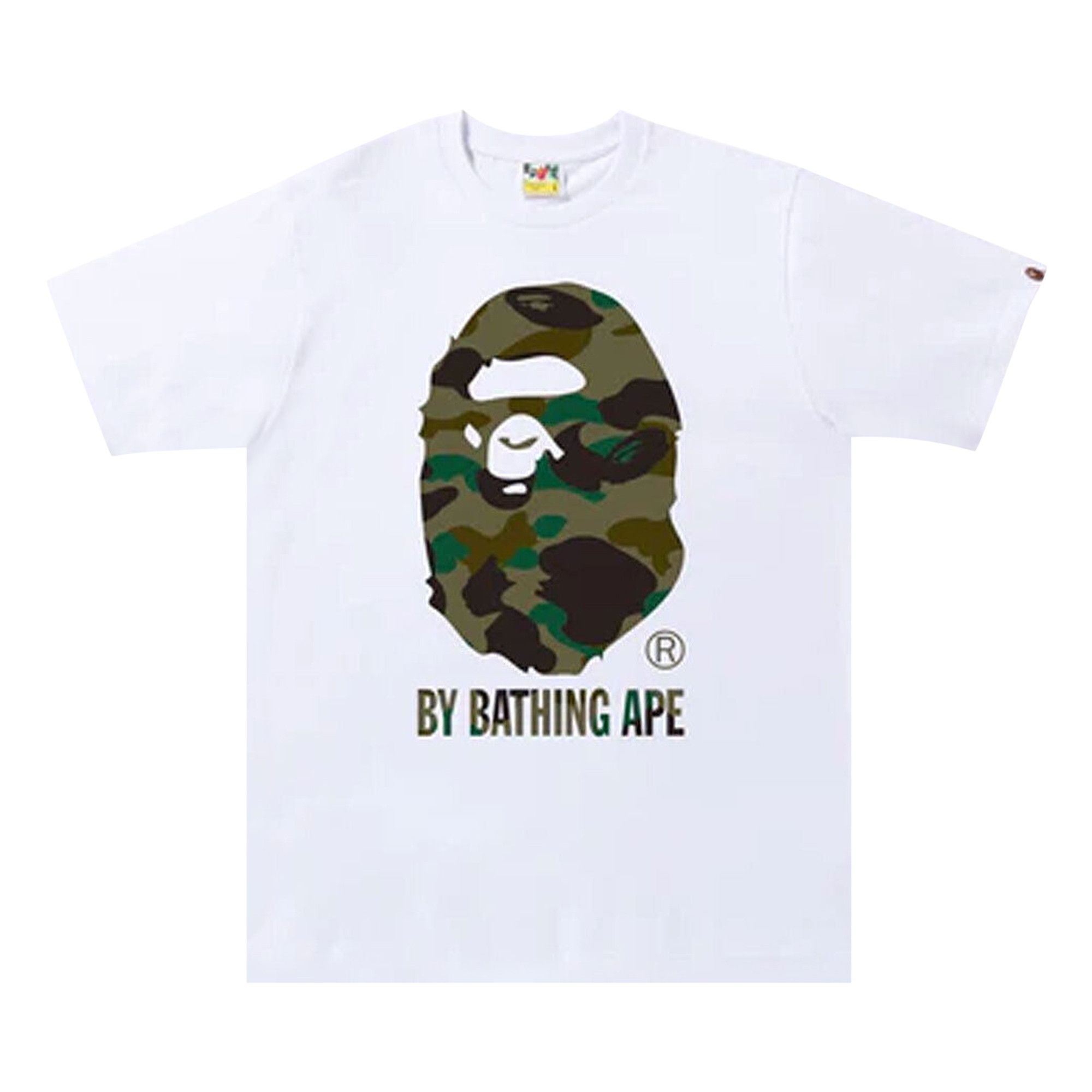 Buy BAPE 1st Camo By Bathing Ape Tee 'White/Green' - 1I80