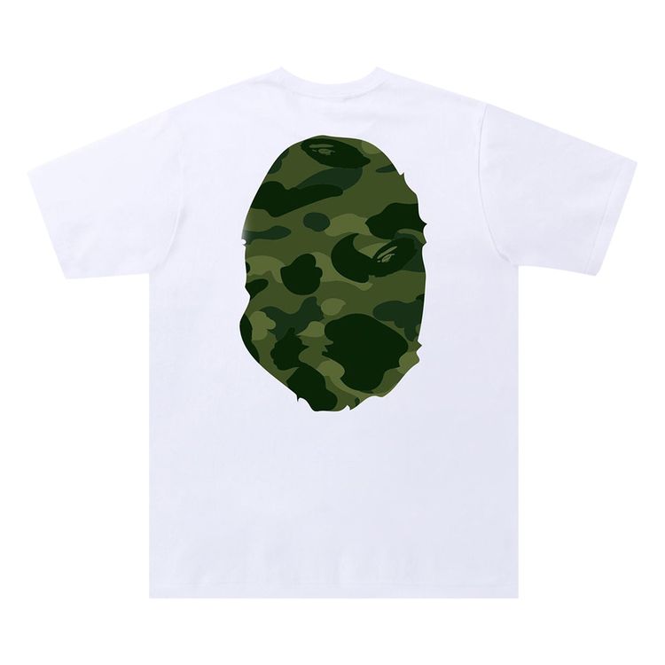 BAPE Color Camo Big Ape Head Tee WhiteGreen