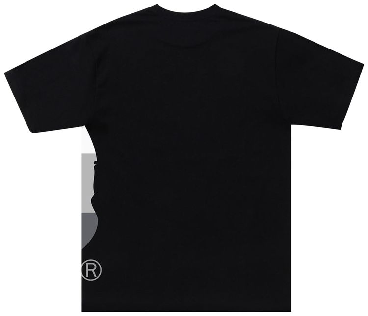 BAPE Color Block Side Big Ape Head Tee BlackBlack