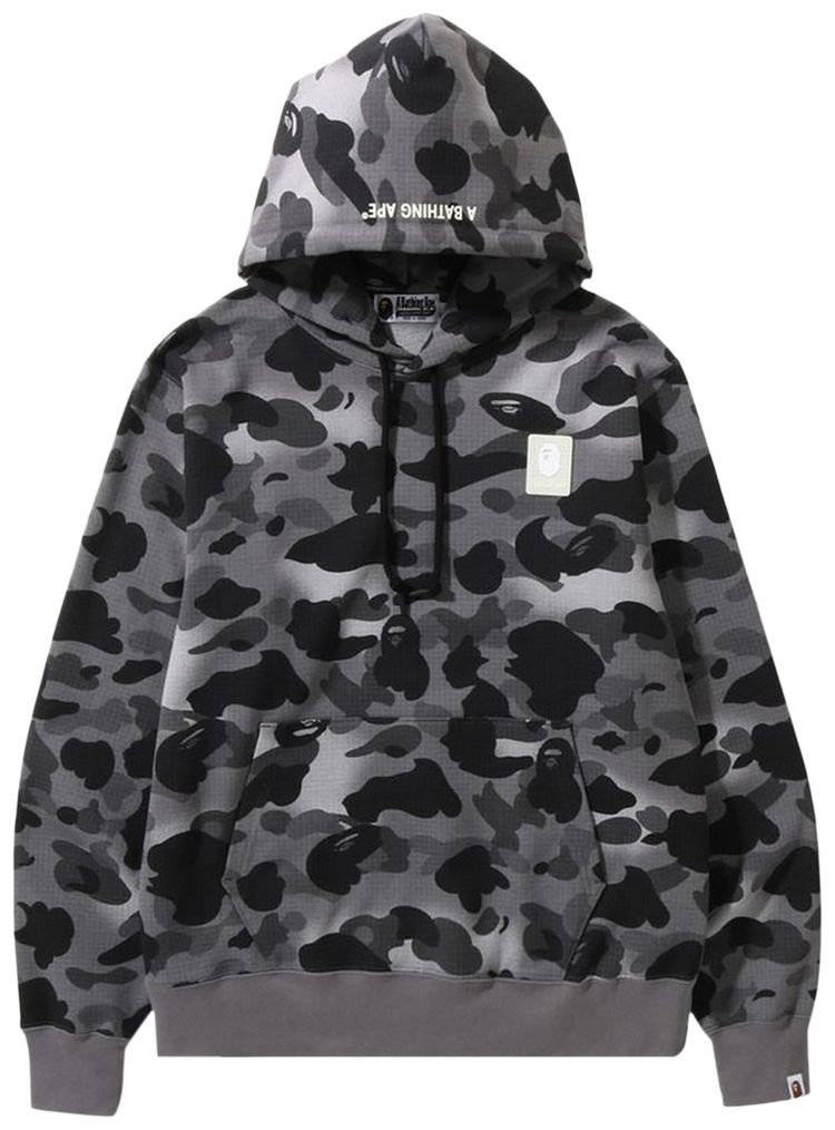 Buy BAPE Grid Camo Pullover Hoodie 'Black' - 1I80 114 005 BLACK | GOAT