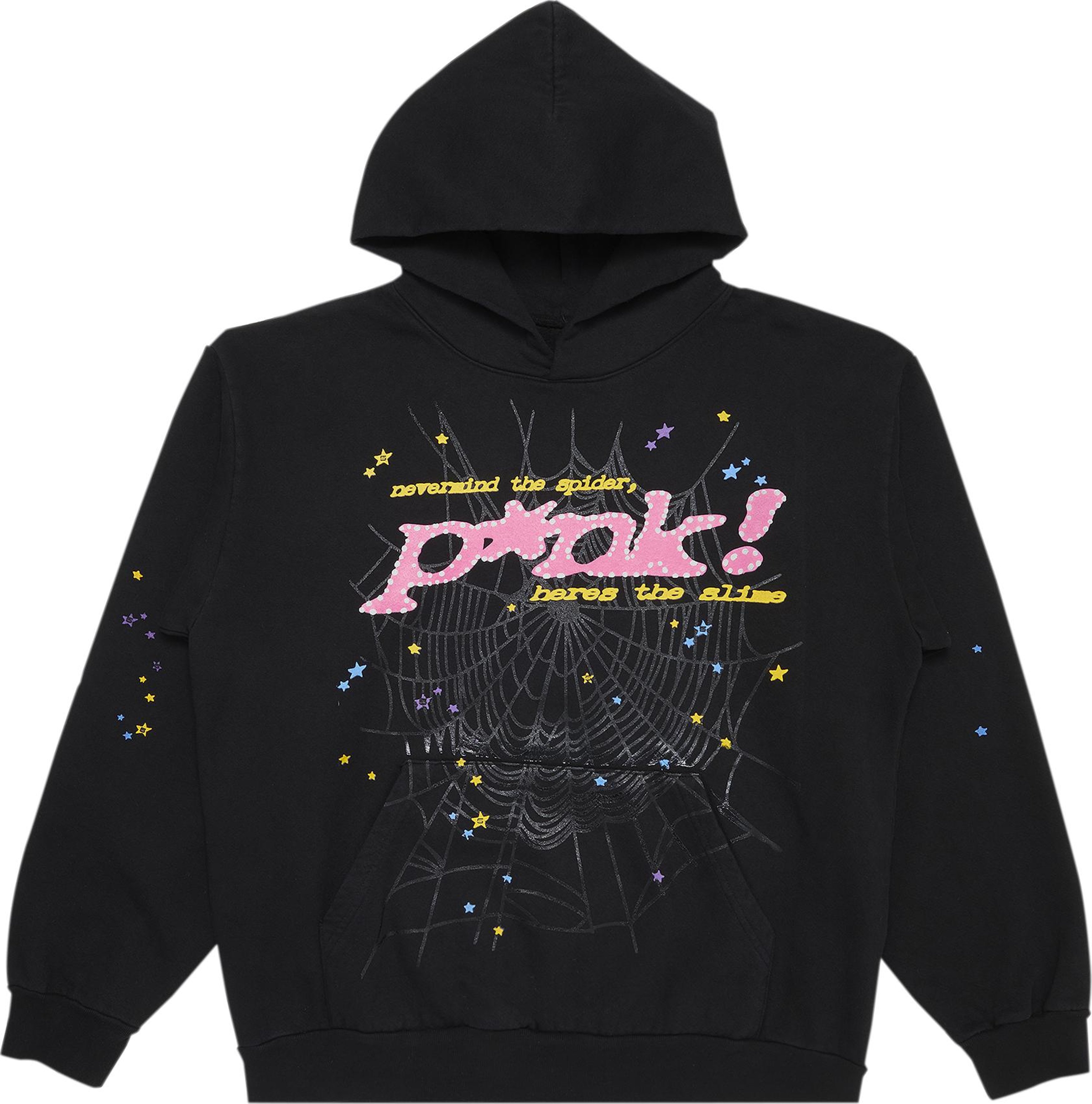 Buy Sp5der Logo Pullover Hoodie Sweatshirt 'Black Pink' - 2406 ...
