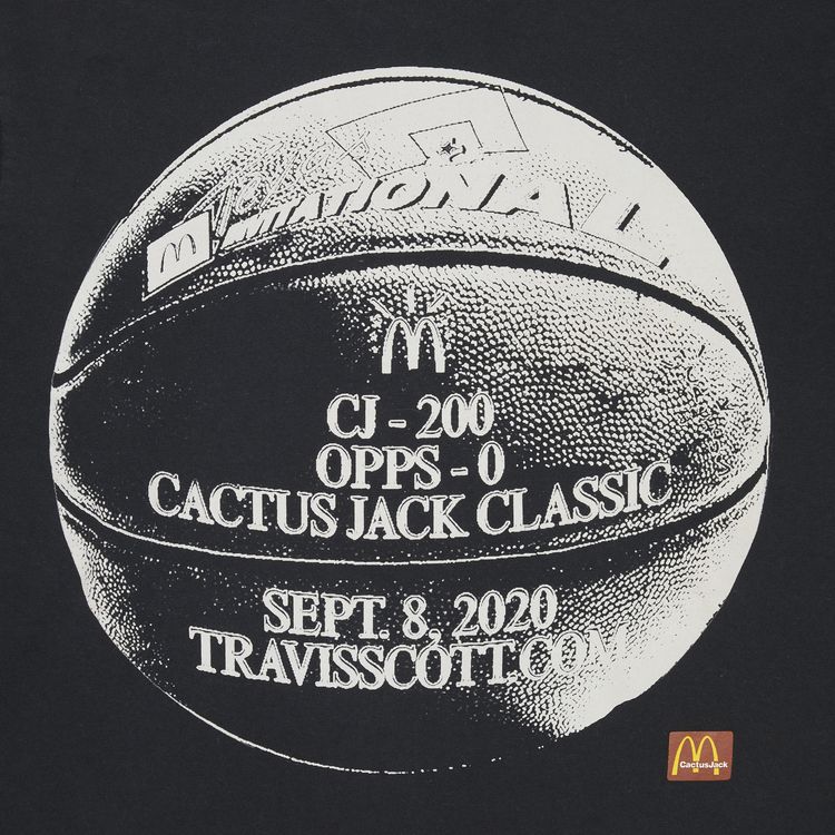 Cactus Jack by Travis Scott x McDonalds Invitational Long Sleeve T Shirt Black