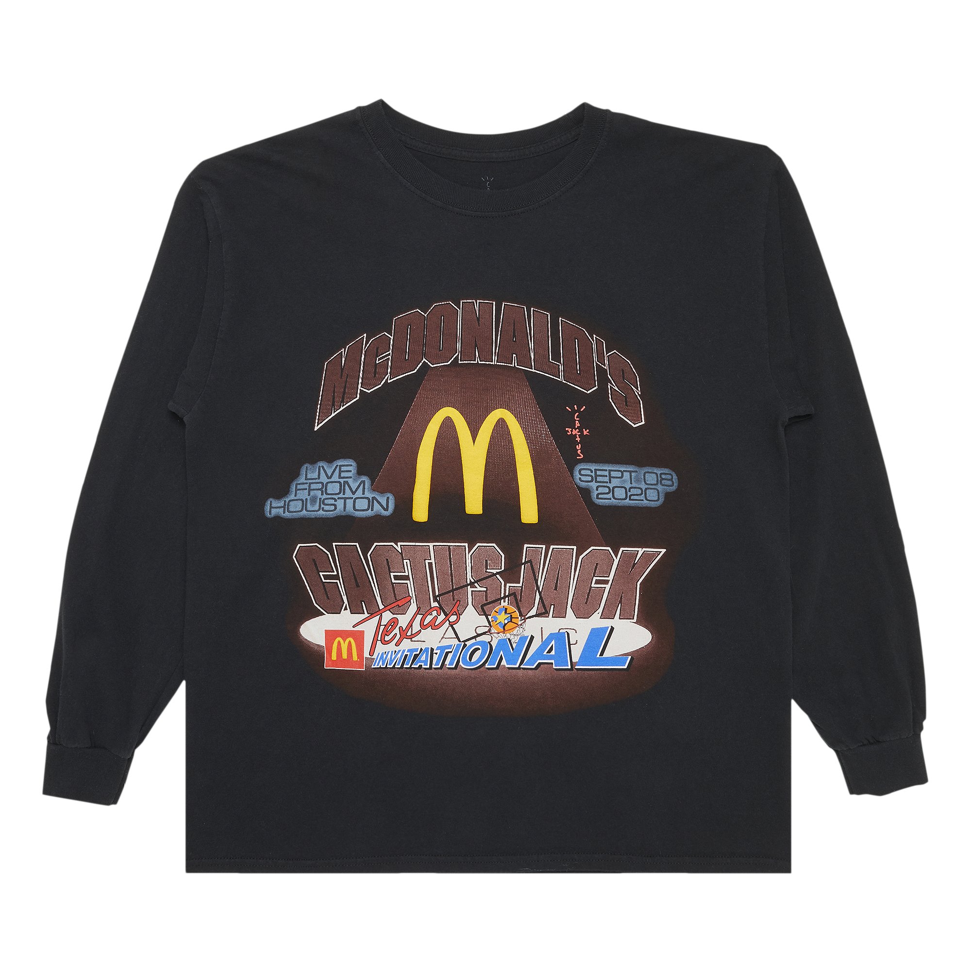 Cactus Jack by Travis Scott x McDonald's Invitational Long-Sleeve T-Shirt  'Black'