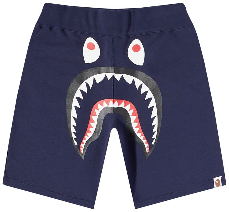 BAPE Shark Sweatshorts Navy