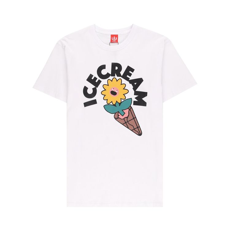 Icecream Floral T Shirt White