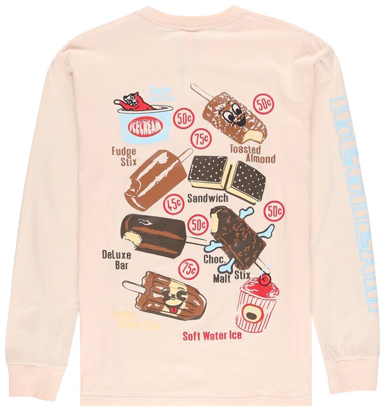 Icecream Cup Or Cone Long Sleeve Vanilla Cream