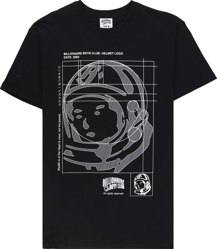 Buy Billionaire Boys Club Blueprint T-Shirt 'Black' - 831 1204 BLAC | GOAT