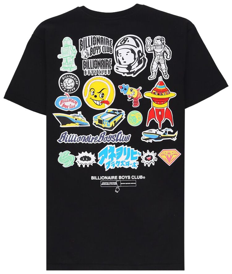 Billionaire Boys Club Stickered T Shirt Black
