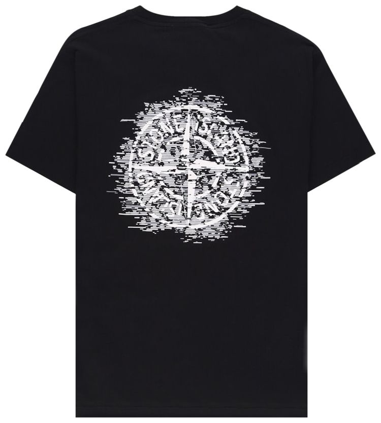 Stone Island Back Logo T Shirt Black