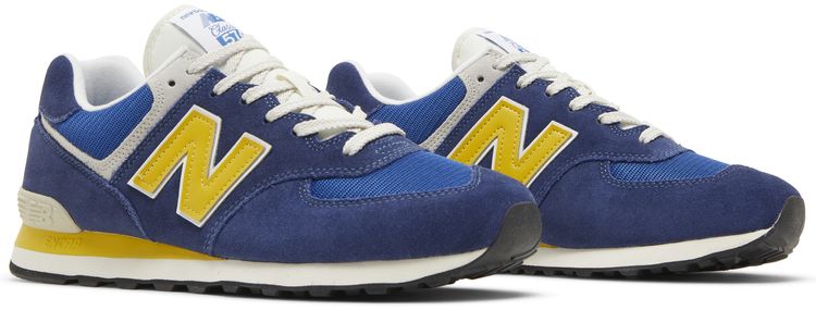 New Balance 574 Navy Yellow