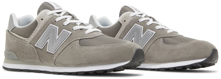 New Balance 574 Big Kid Core Pack   Grey White