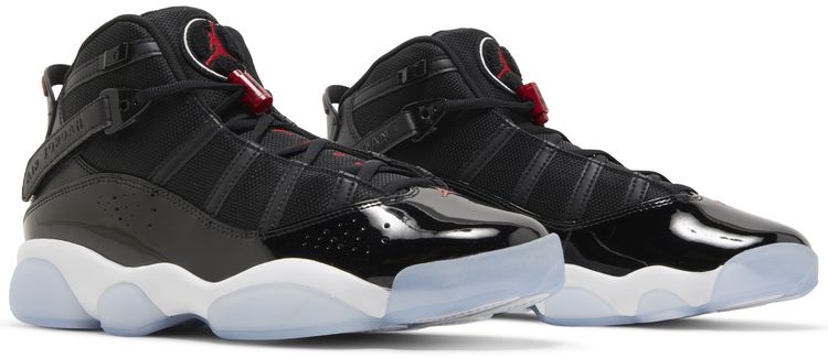 Air Jordan 6 Rings Black Gym Red