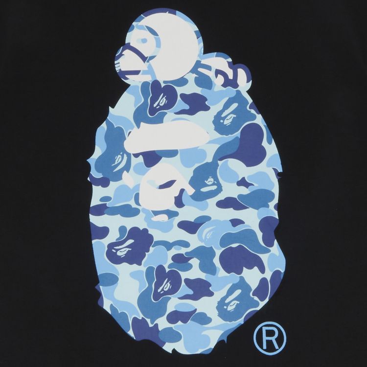 BAPE ABC Camo Milo On Big Ape Tee BlackBlue
